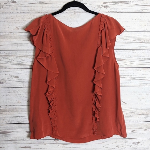 FRYE HARPER RUFFLE BLOUSE - Picture 6 of 9